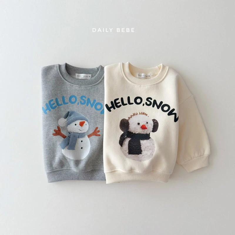 Daily Bebe - Korean Children Fashion - #prettylittlegirls - Snow Sweatshirts