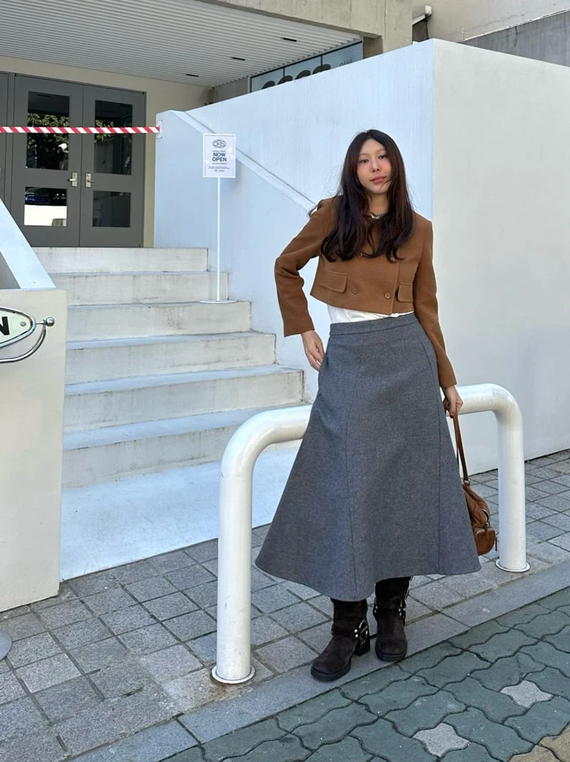 Dailyjud - Korean Women Fashion - #vintageinspired - Double Crop Jacket