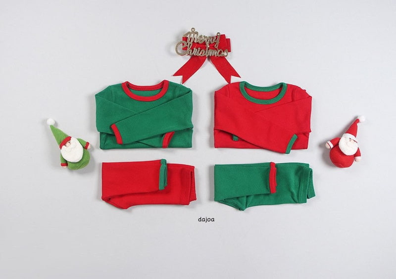 Dajoa - Korean Children Fashion - #childrensboutique - Christmas Plain Eastwear - 2