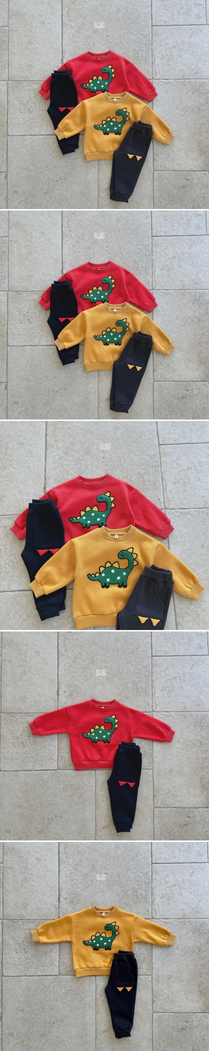 Dajoa - Korean Children Fashion - #designkidswear - Dino Top Bottom Set