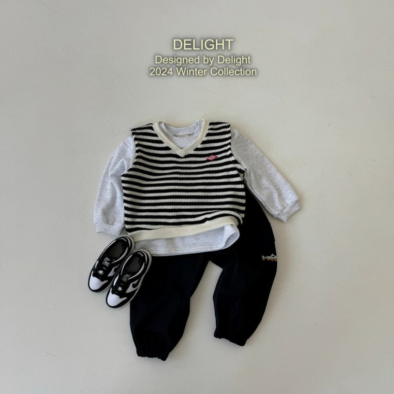 Delight - Korean Children Fashion - #Kfashion4kids - Stripe Knit Vest - 4