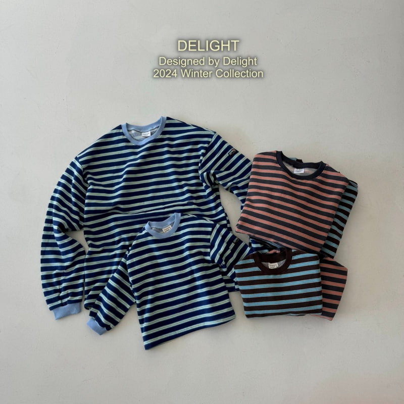 Delight - Korean Children Fashion - #prettylittlegirls - Punch Stripe Tee With Mom