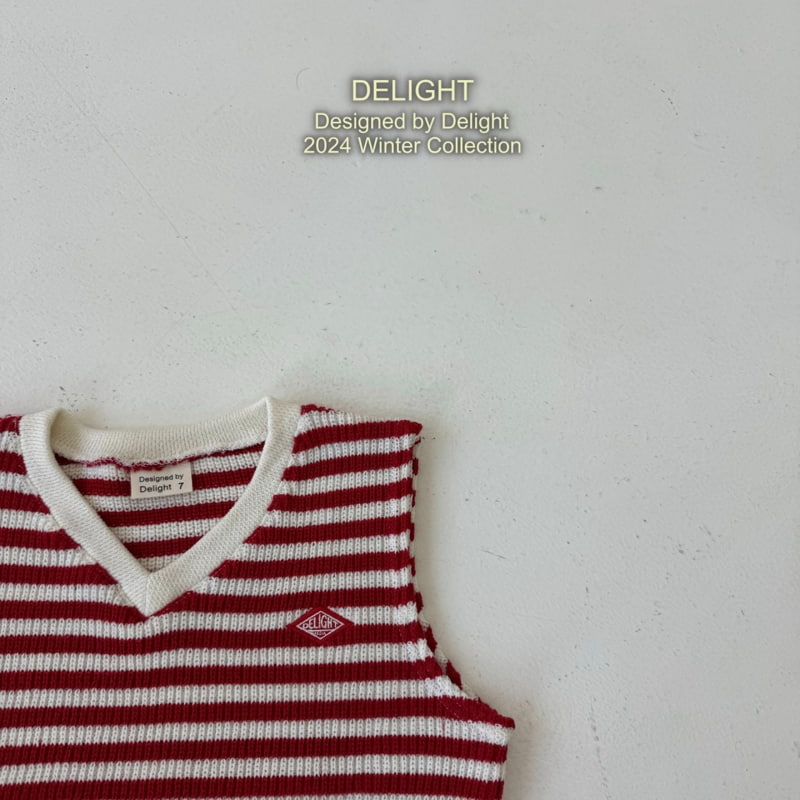 Delight - Korean Children Fashion - #todddlerfashion - Stripe Knit Vest - 8