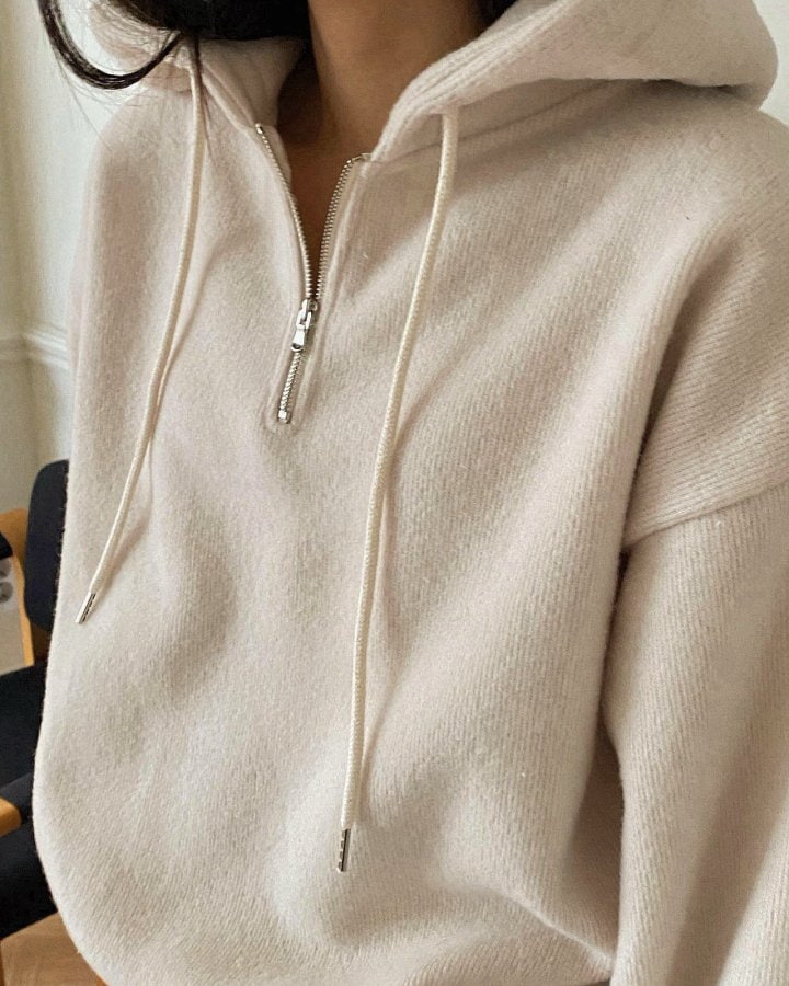 Diana - Korean Women Fashion - #womensfashion - Alphaca Zipper Hoodie - 3