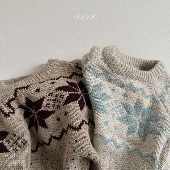 Digreen - Korean Children Fashion - #magicofchildhood - Snowflake Knit - 10