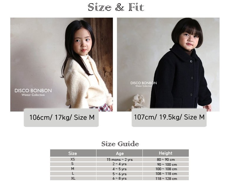 Disco Bonbon - Korean Children Fashion - #Kfashion4kids - Momo Half Coat - 2