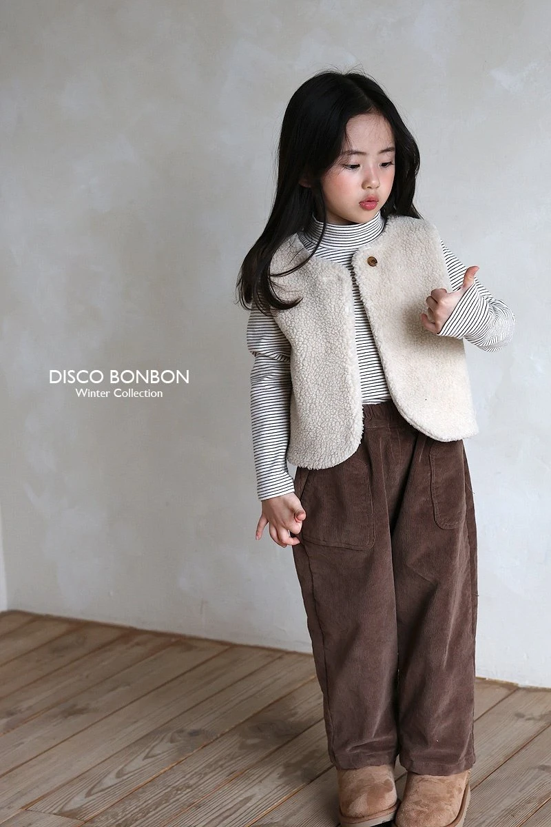 Disco Bonbon - Korean Children Fashion - #Kfashion4kids - Stripe Winter Turtleneck Tee - 9