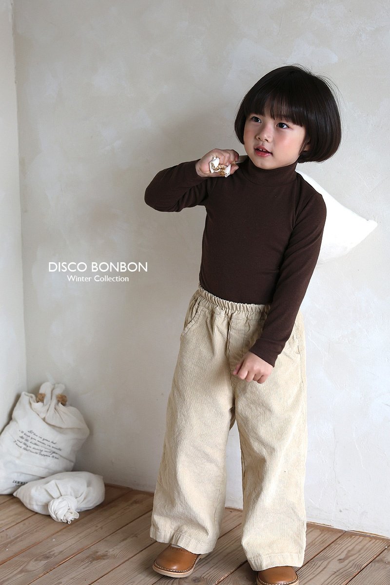 Disco Bonbon - Korean Children Fashion - #childofig - Soft Winter Turtleneck Tee - 3