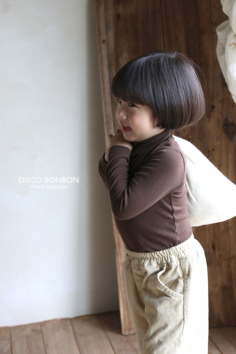 Disco Bonbon - Korean Children Fashion - #childofig - Soft Winter Turtleneck Tee - 4