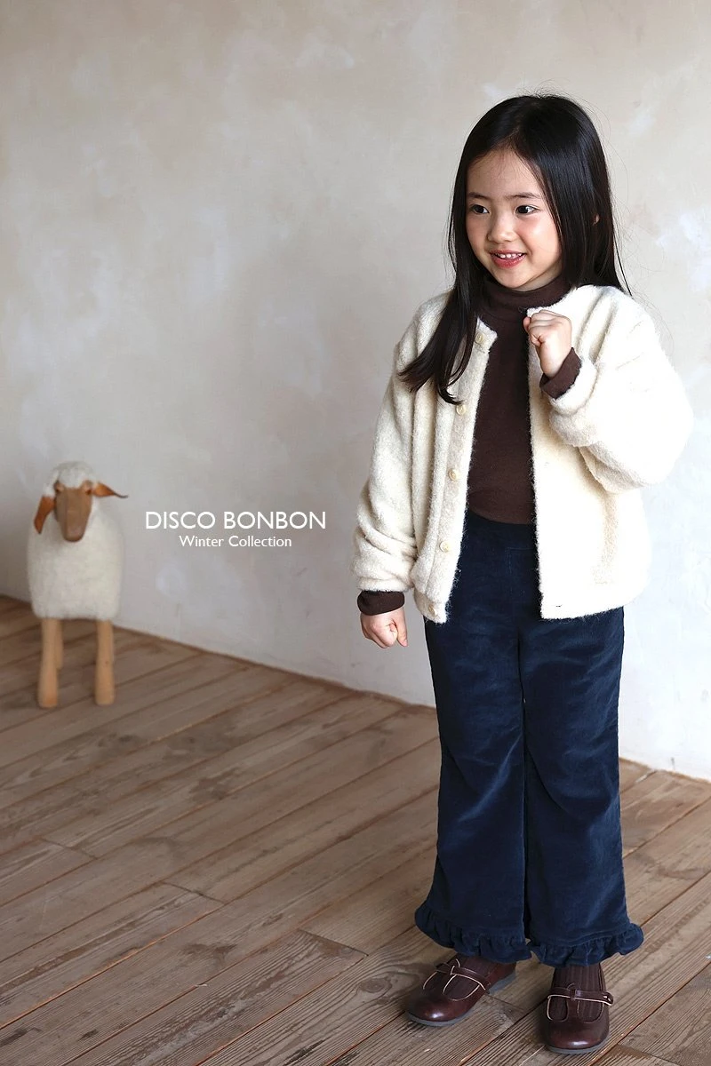 Disco Bonbon - Korean Children Fashion - #childofig - Span Corduroy Frill Pants - 9