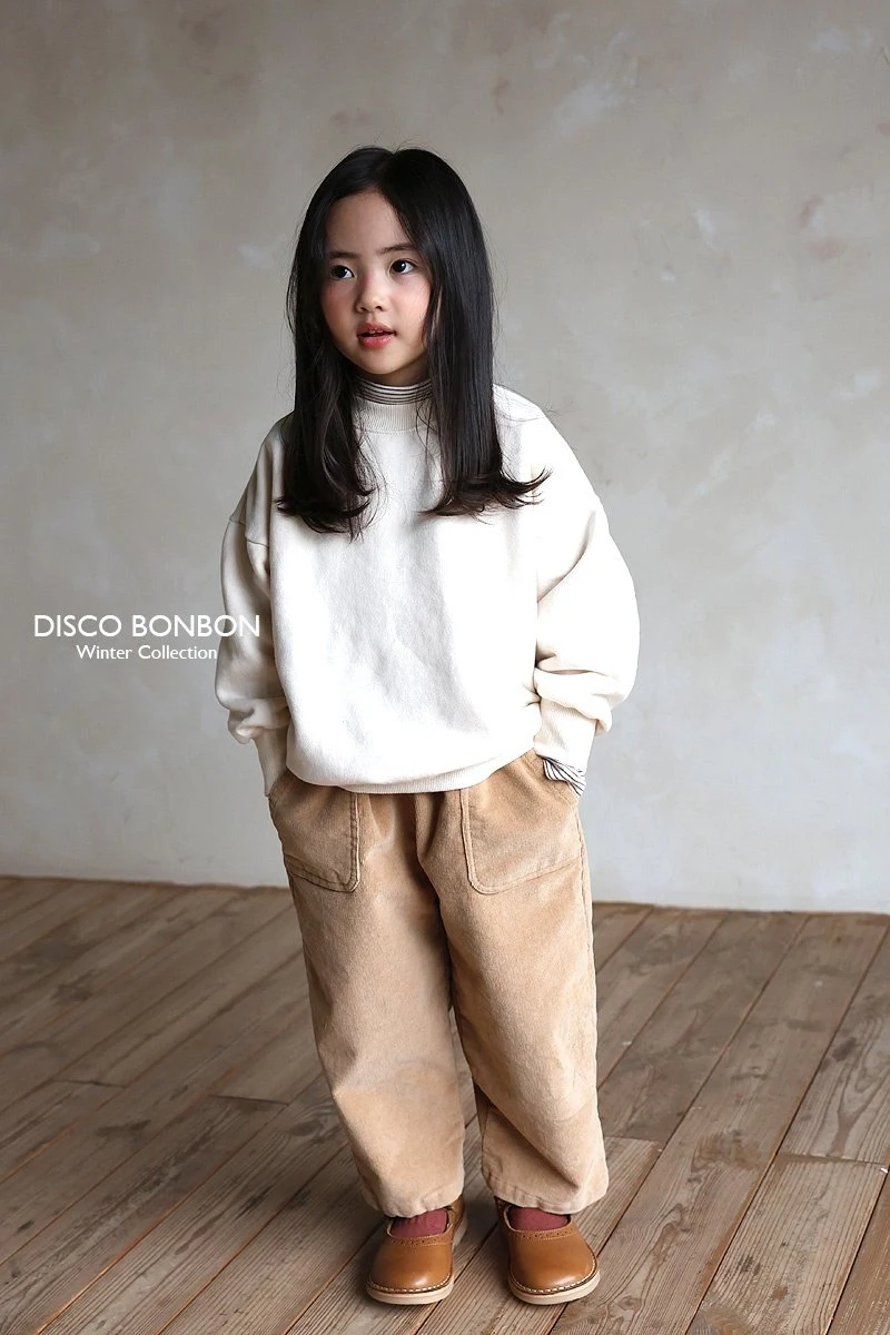 Disco Bonbon - Korean Children Fashion - #childrensboutique - Cheese Span Corduroy Pants - 12