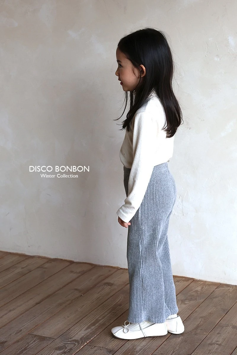 Disco Bonbon - Korean Children Fashion - #childrensboutique - Veloa Bootcut Pants - 9