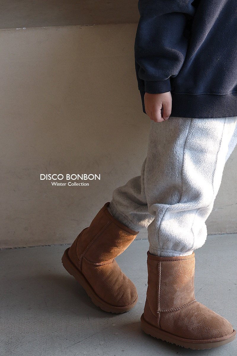 Disco Bonbon - Korean Children Fashion - #childrensboutique - Thick Fleece Pants - 8