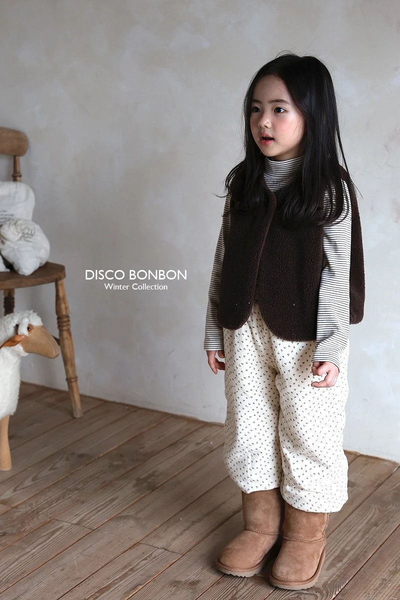 Disco Bonbon - Korean Children Fashion - #designkidswear - Stripe Winter Turtleneck Tee - 4