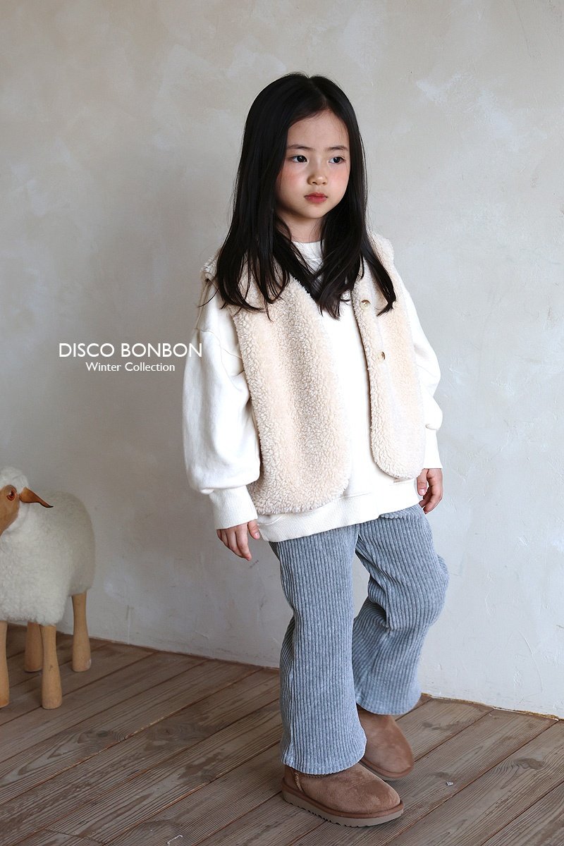 Disco Bonbon - Korean Children Fashion - #discoveringself - Veloa Bootcut Pants - 11