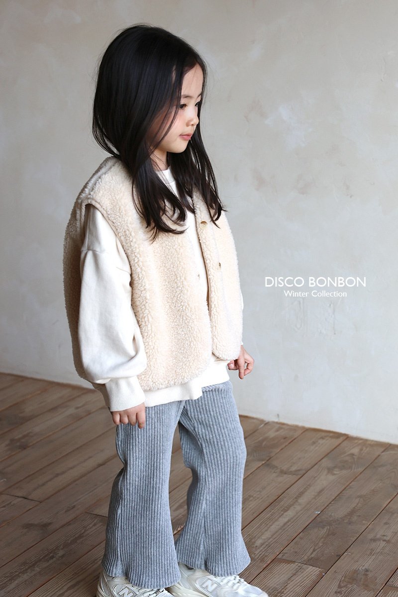 Disco Bonbon - Korean Children Fashion - #fashionkids - Veloa Bootcut Pants - 12