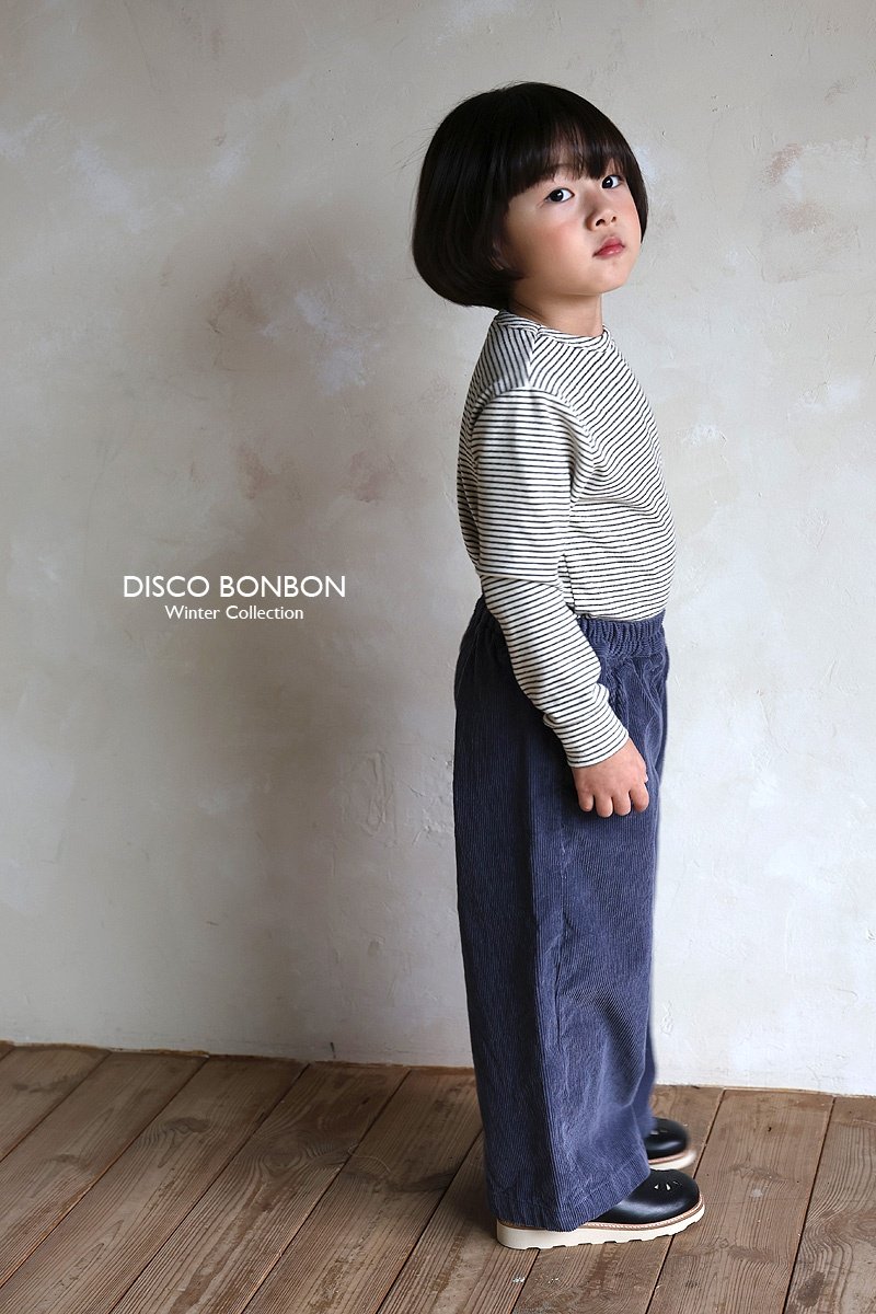 Disco Bonbon - Korean Children Fashion - #littlefashionista - Semi-wide Corduroy Pants - 4