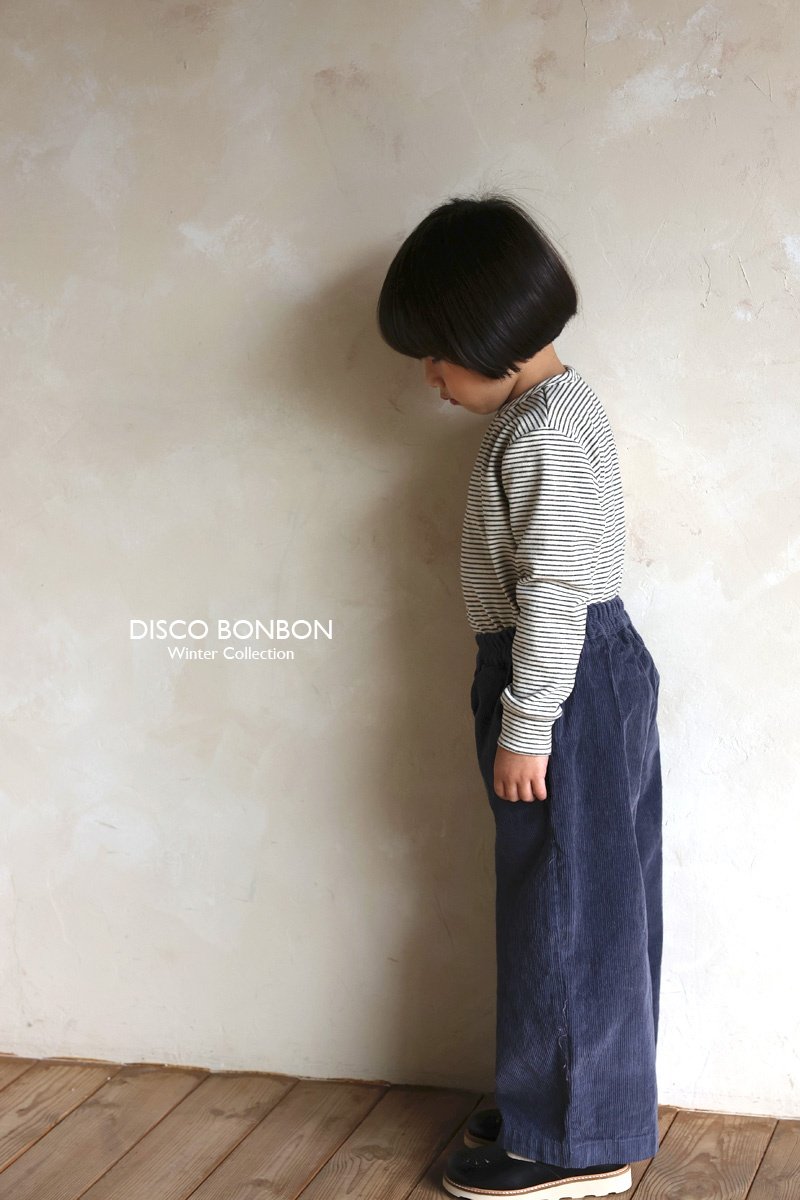 Disco Bonbon - Korean Children Fashion - #minifashionista - Semi-wide Corduroy Pants - 5