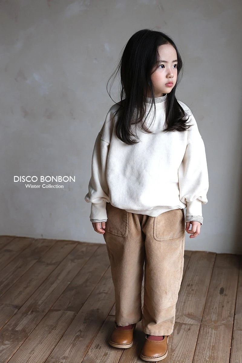 Disco Bonbon - Korean Children Fashion - #prettylittlegirls - Cheese Span Corduroy Pants - 7