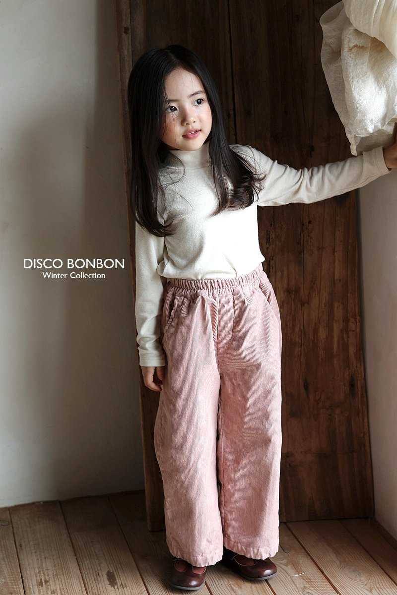 Disco Bonbon - Korean Children Fashion - #prettylittlegirls - Semi-wide Corduroy Pants - 6