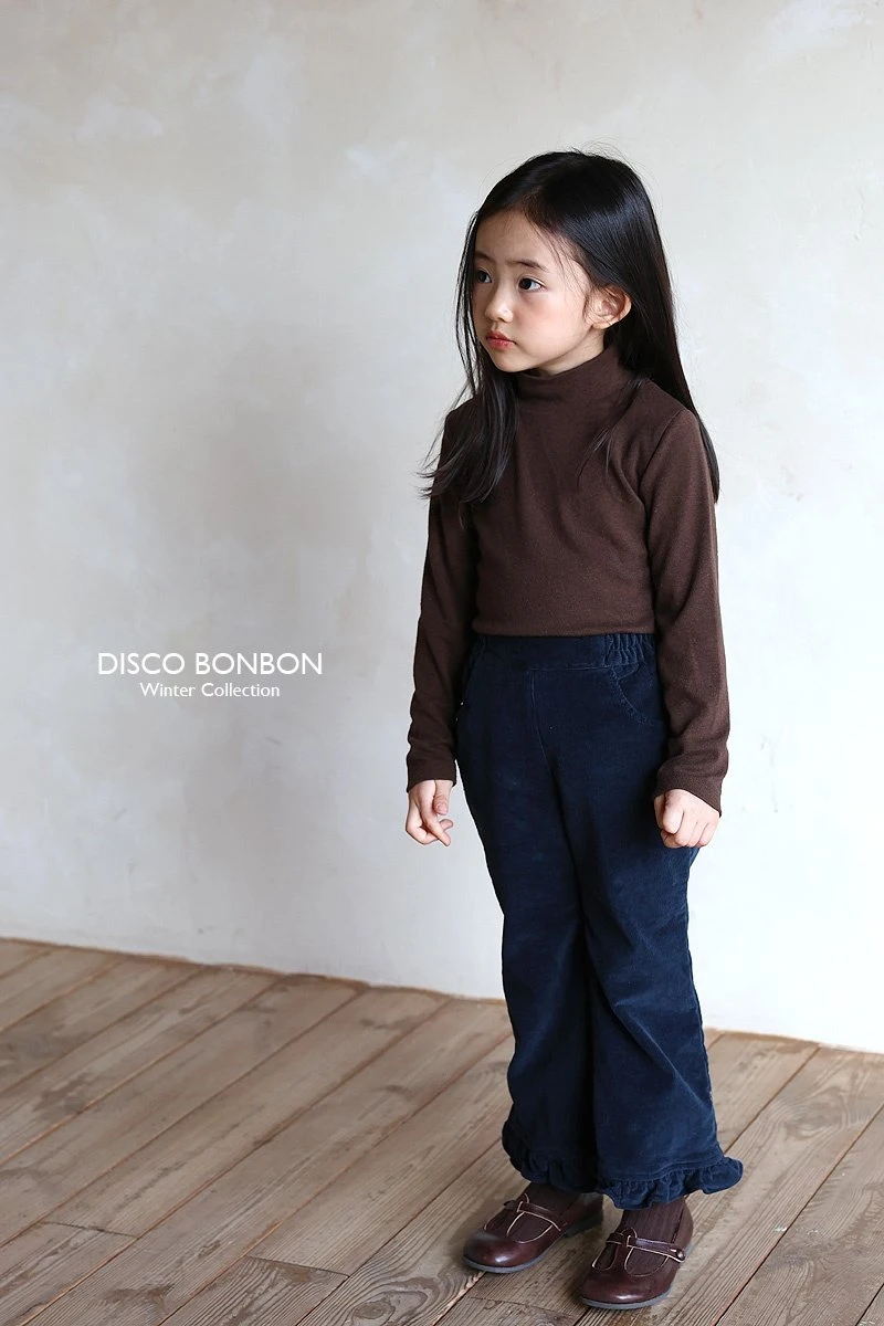 Disco Bonbon - Korean Children Fashion - #prettylittlegirls - Span Corduroy Frill Pants - 5