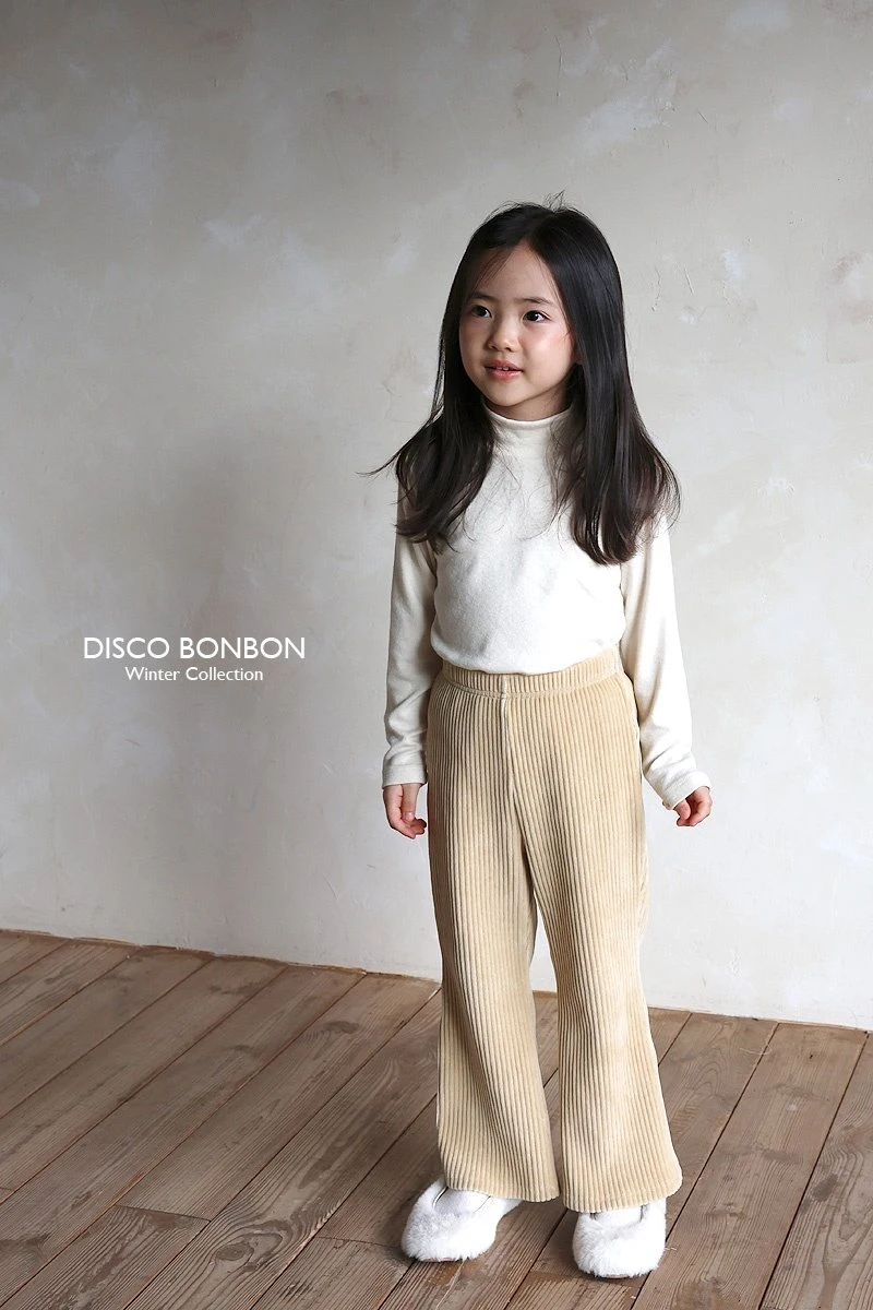 Disco Bonbon - Korean Children Fashion - #todddlerfashion - Veloa Bootcut Pants - 5