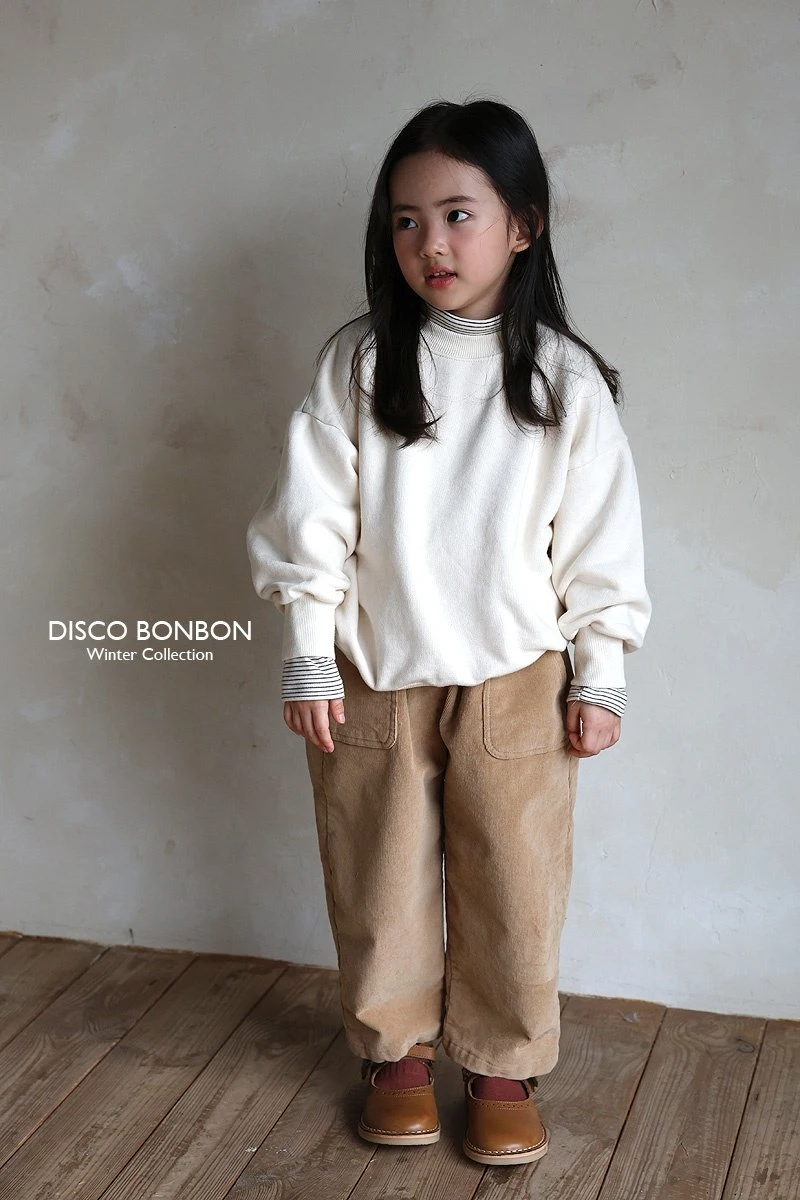 Disco Bonbon - Korean Children Fashion - #toddlerclothing - Cheese Span Corduroy Pants - 9