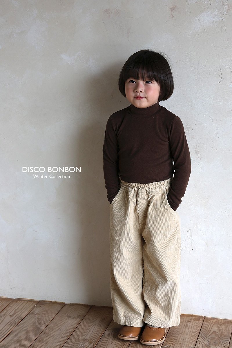 Disco Bonbon - Korean Children Fashion - #toddlerclothing - Semi-wide Corduroy Pants - 8