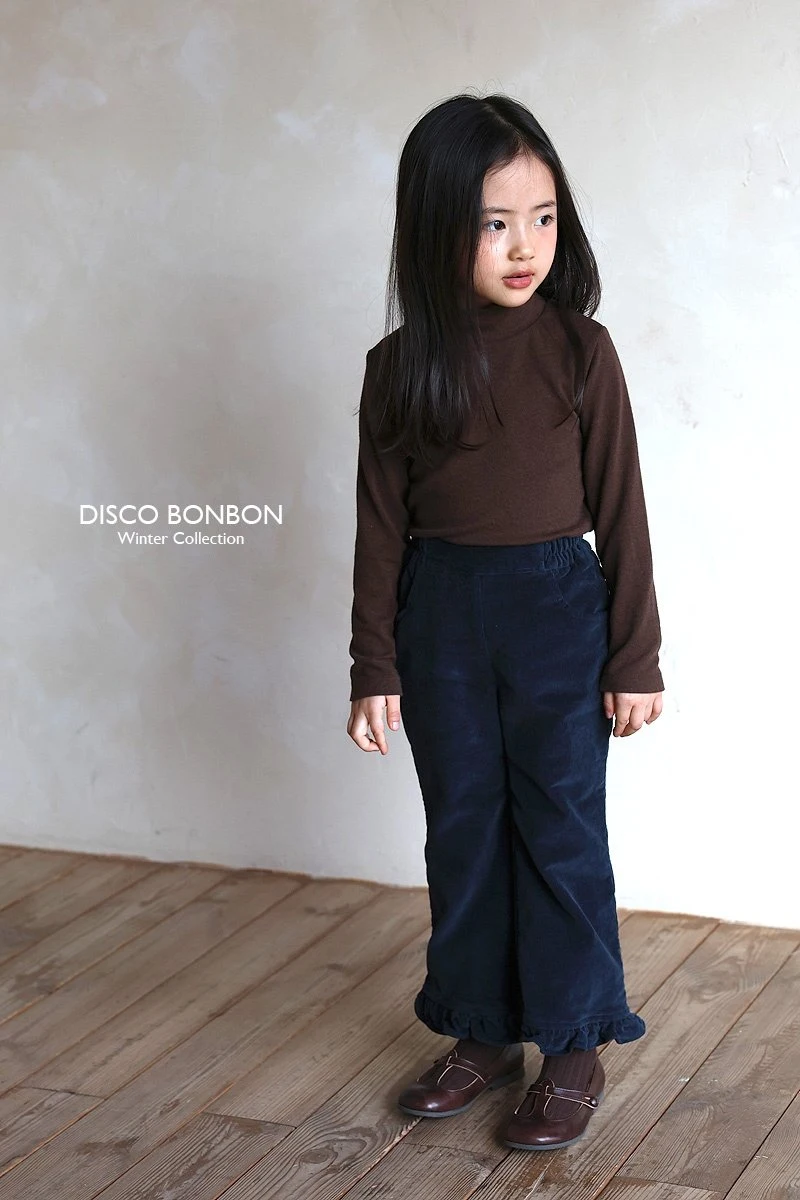 Disco Bonbon - Korean Children Fashion - #toddlerclothing - Span Corduroy Frill Pants - 7