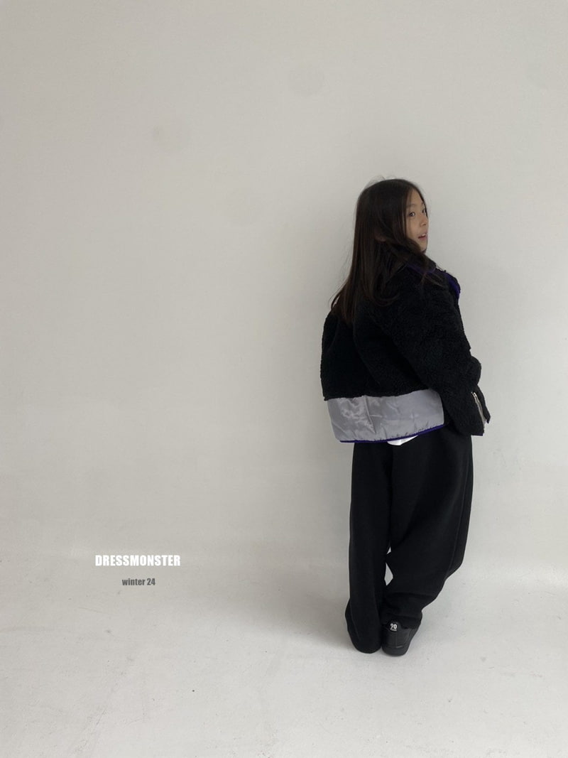 Dress Monster - Korean Children Fashion - #childofig - Sherpa Rider Jacket - 5