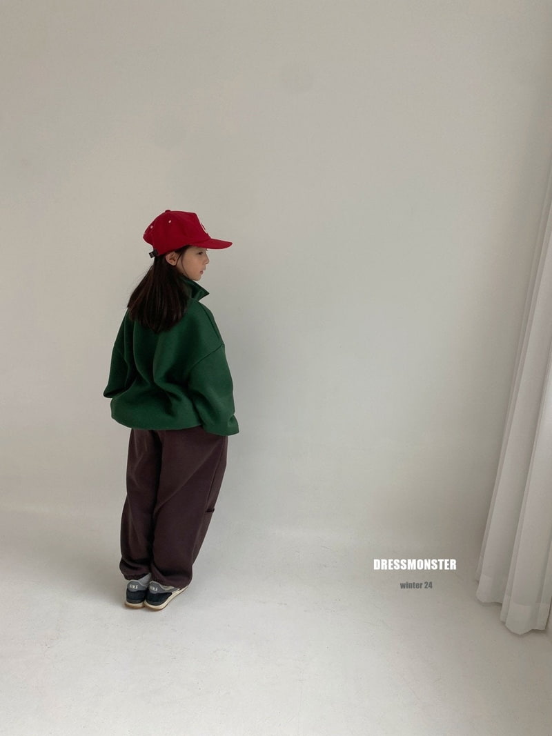 Dress Monster - Korean Children Fashion - #fashionkids - Line Pocket Half Zip-up - 10