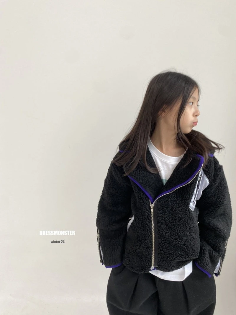 Dress Monster - Korean Children Fashion - #prettylittlegirls - Sherpa Rider Jacket