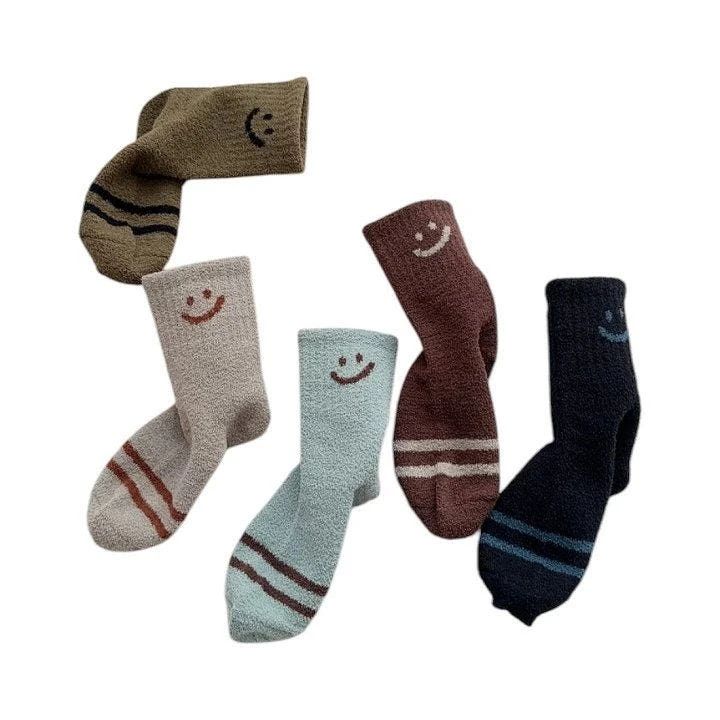 Dudie - Korean Children Fashion - #childofig - Smile Socks - 4