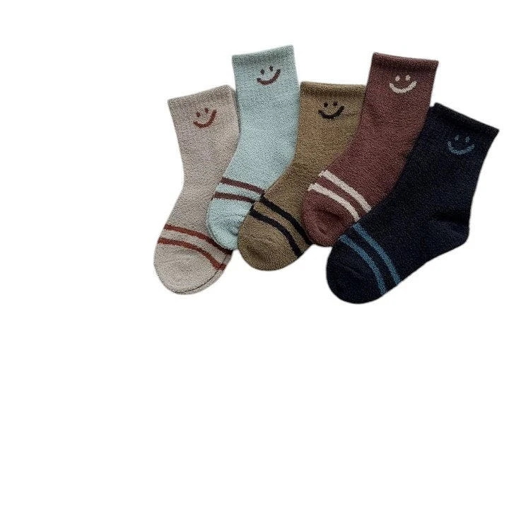 Dudie - Korean Children Fashion - #childrensboutique - Smile Socks - 5