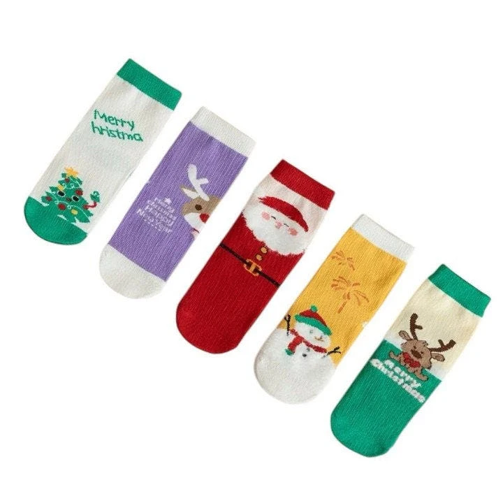 Dudie - Korean Children Fashion - #kidsshorts - Rudolph Socks - 4