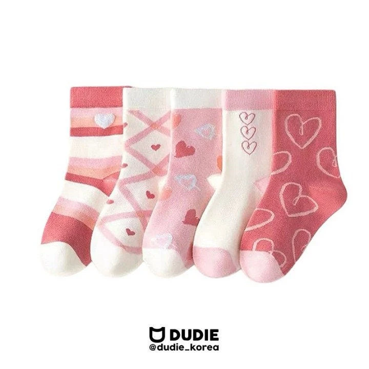 Dudie - Korean Children Fashion - #kidsstore - Heart Bell Socks