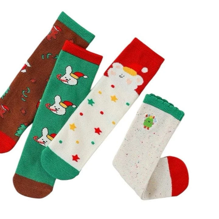 Dudie - Korean Children Fashion - #littlefashionista - Merry Bear Socks - 9