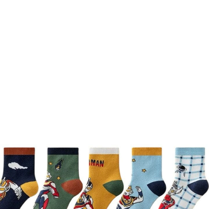 Dudie - Korean Children Fashion - #littlefashionista - Hero Socks - 6