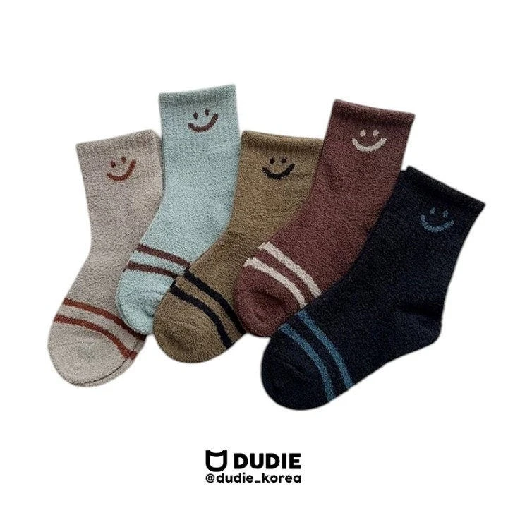 Dudie - Korean Children Fashion - #minifashionista - Smile Socks