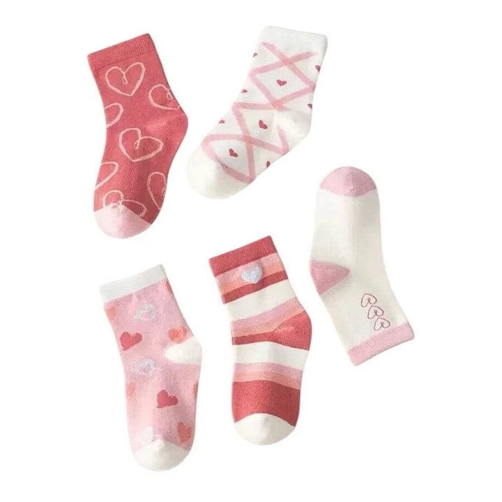 Dudie - Korean Children Fashion - #minifashionista - Heart Bell Socks - 6