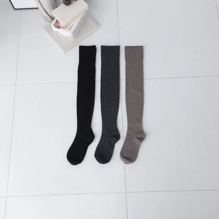 Eeiitt - Korean Women Fashion - #momslook - Rawol Wool Rib Knee Socks