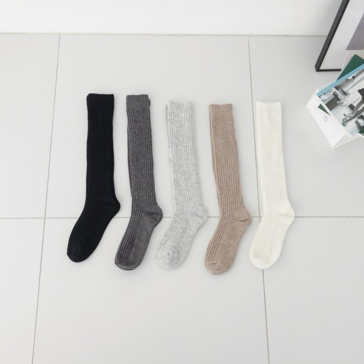 Eeiitt - Korean Women Fashion - #momslook - Zaten Cashmere Wool Knee socks