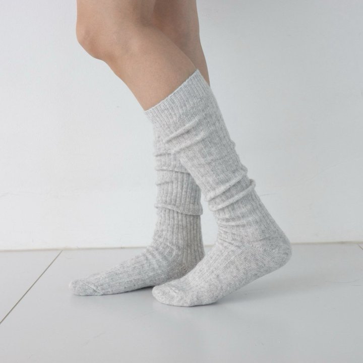 Eeiitt - Korean Women Fashion - #momslook - Zaten Cashmere Wool Knee socks - 11