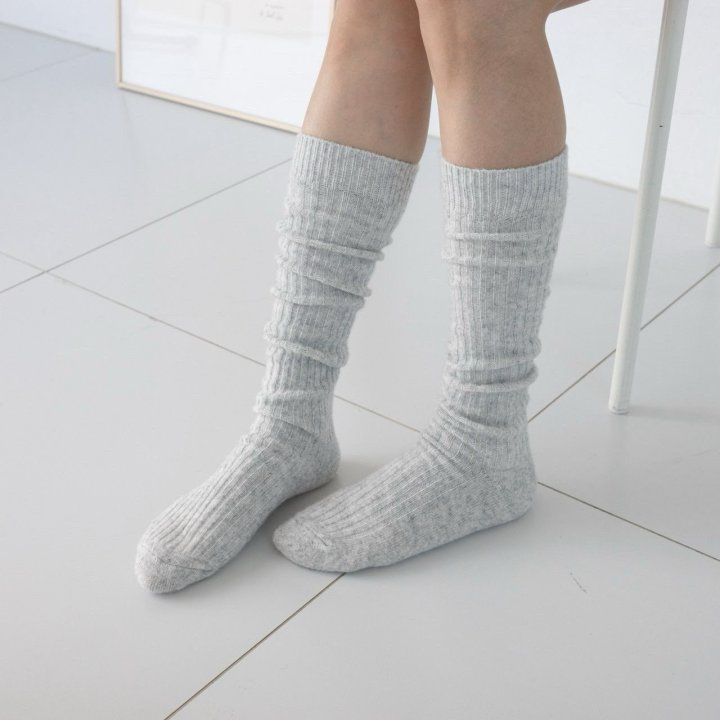 Eeiitt - Korean Women Fashion - #momslook - Zaten Cashmere Wool Knee socks - 9