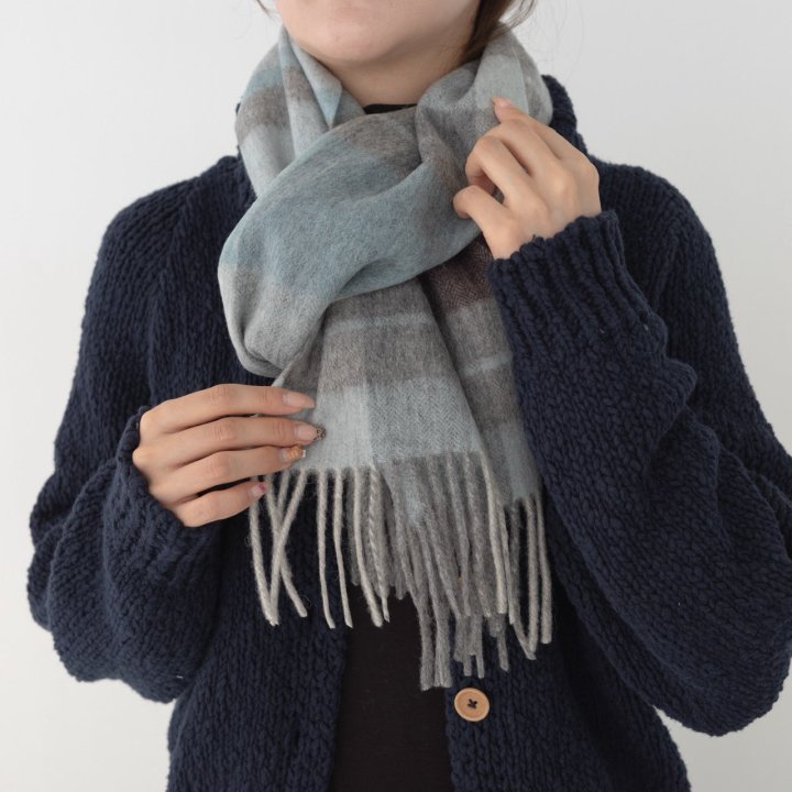 Eeiitt - Korean Women Fashion - #womensfashion - Check Wool Muffler - 4