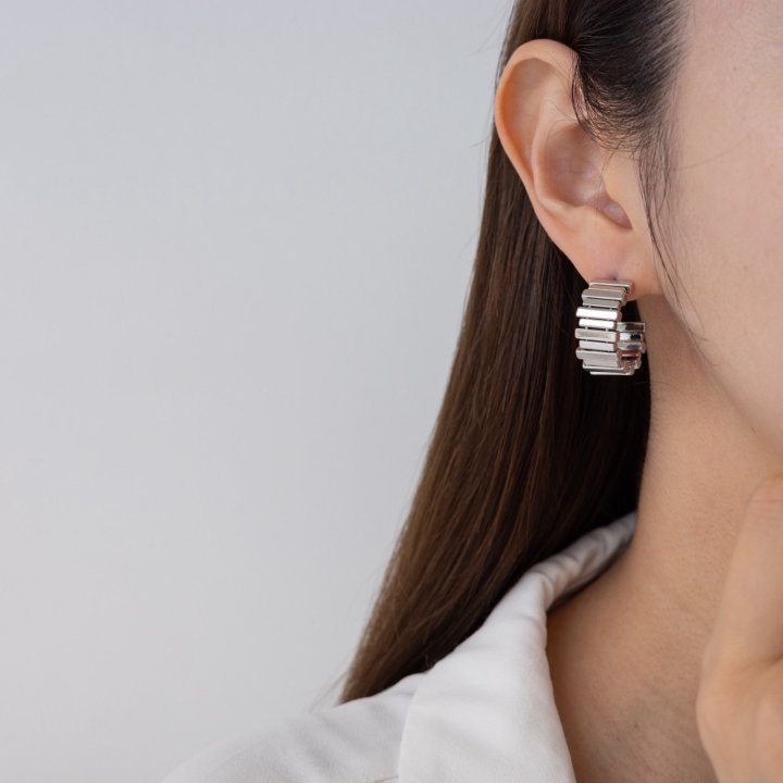 Eeiitt - Korean Women Fashion - #momslook - Caela Ring Earring - 2