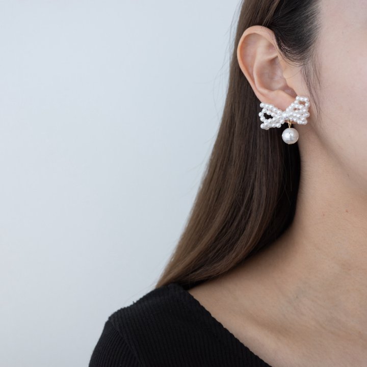 Eeiitt - Korean Women Fashion - #momslook - Ball Butterfly Earring - 9