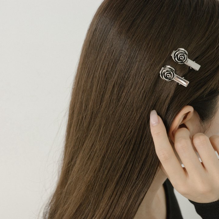 Eeiitt - Korean Women Fashion - #momslook - Mau Mini Rose Hairpin - 2