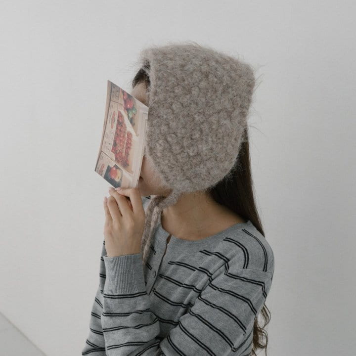 Eeiitt - Korean Women Fashion - #momslook - Wool Knit Earcover - 2