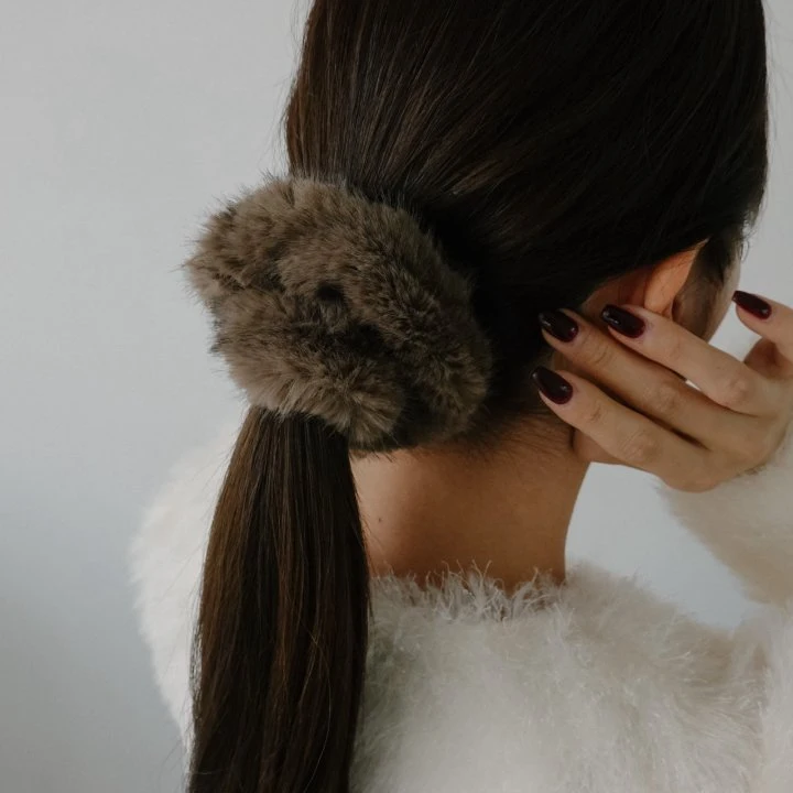 Eeiitt - Korean Women Fashion - #restrostyle - Hairy Hair Scrunchies - 2